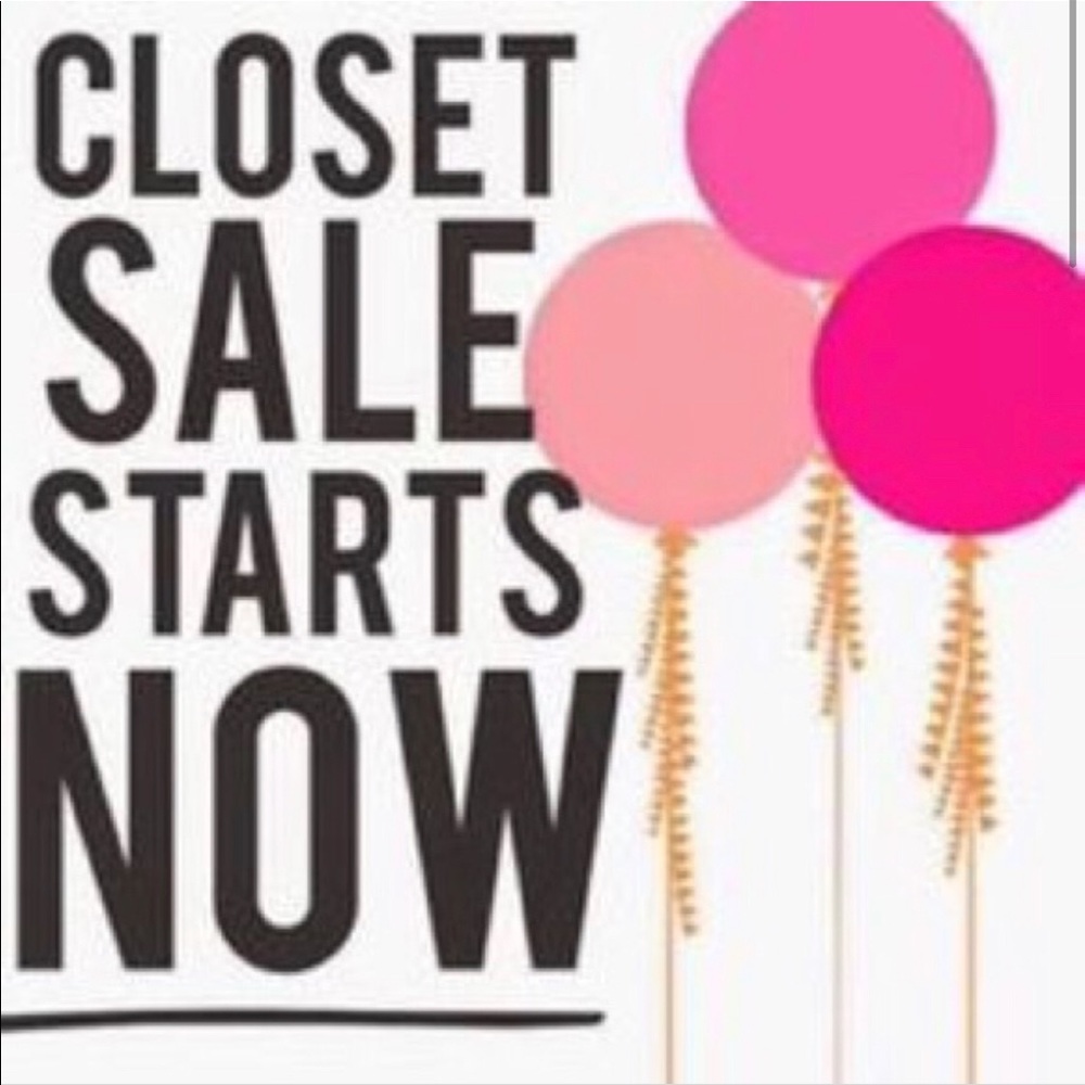 Closet clear out. Lower prices/bundling discounts.